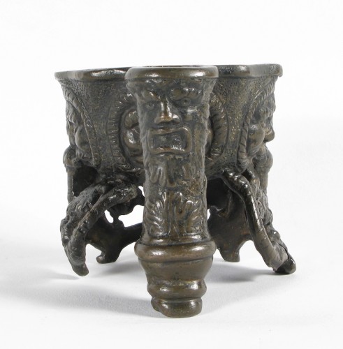 Lost wax cast bronze inkwell, 16th century - 