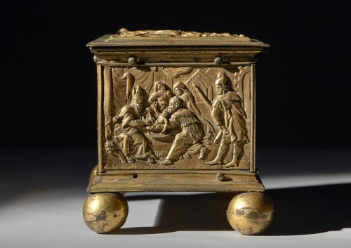  - Bronze and gilded copper box, Central Europe 16th century