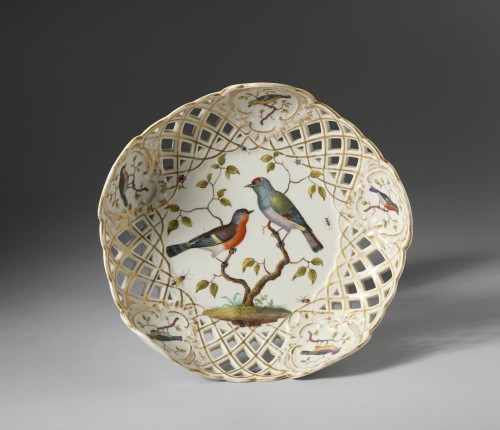 Porcelain cake stand, Meissen 19th century - 
