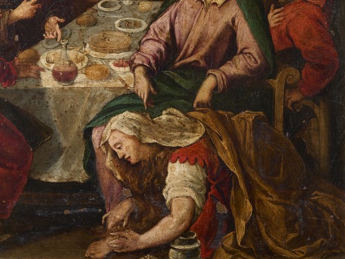 "The Supper at Simon the Pharisee's" Flemish Venetian Early 17th century - Louis XIII