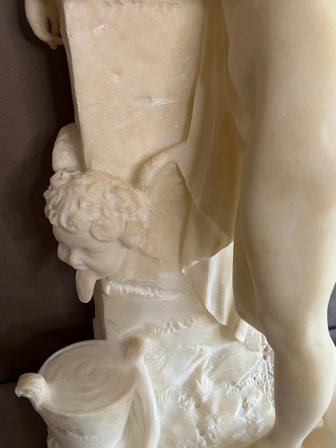  - Sculpture en marbre de Carrare par Fiaschi Emilio XIXe siècle