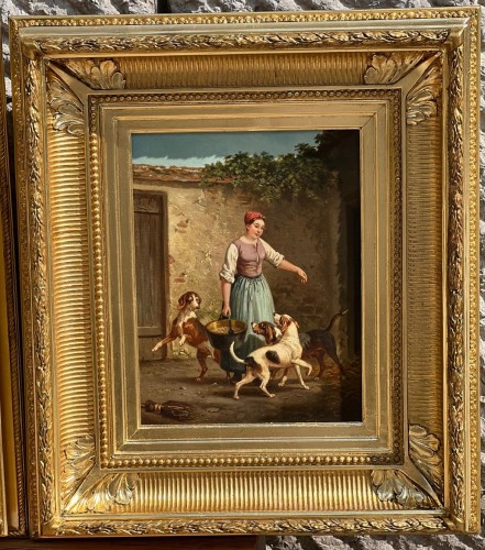 Pair of paintings - Alfred SAINTE MARIE (active from 1853 to 1870) - 
