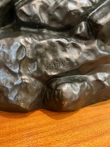 XIXe siècle - Antoine-Louis BARYE (1796-1875) - Thésée combattant le Centaure Biénor