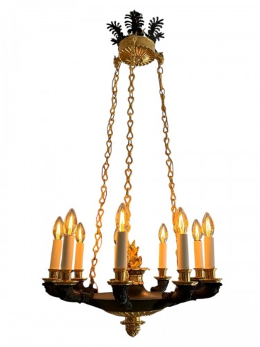 Empire chandelier with nine lights