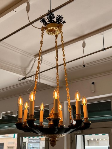 Lighting  - Empire chandelier with nine lights