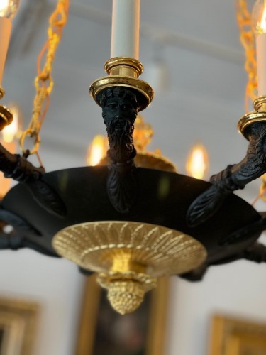 Empire chandelier with nine lights - Empire