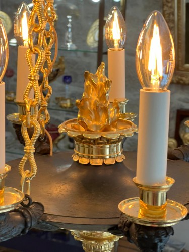 Empire - Empire chandelier with nine lights