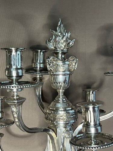 André Aucoc – Very Important Pair of Solid Silver Candelabra, 19th Century ? - 