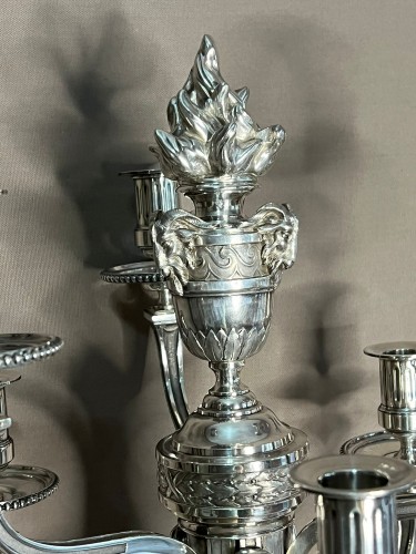 19th century - André Aucoc – Very Important Pair of Solid Silver Candelabra, 19th Century ?