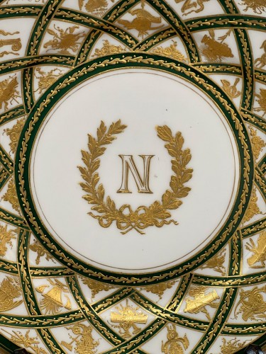 19th century - Pair of porcelain plates, Imperial Sèvres Manufacture, 19th century