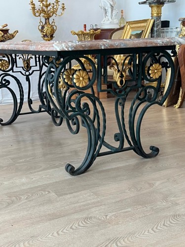 Furniture  - Marble and wrought iron dining table, 1940s–1950s