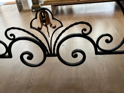 Marble and wrought iron dining table, 1940s–1950s - 50