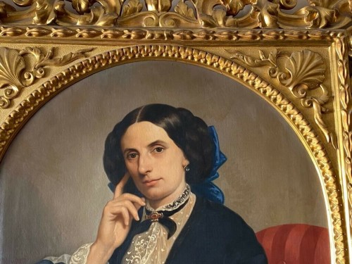 Portrait of a Woman, signed C. Mussini, 1858 - 