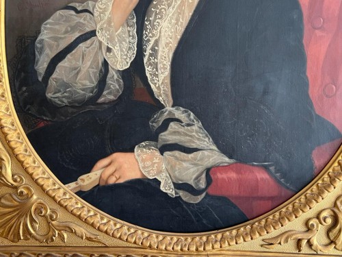 Antiquités - Portrait of a Woman, signed C. Mussini, 1858