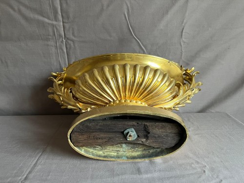 Napoléon III - Jardinière coupe style Rocaille en bronze doré, époque Napoléon III
