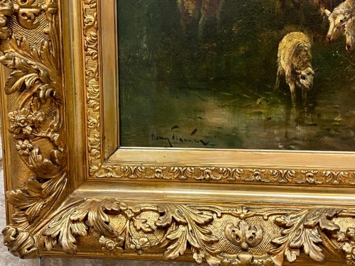 Berger avec des moutons -  Henry Schouten (1857–1927) - Napoléon III