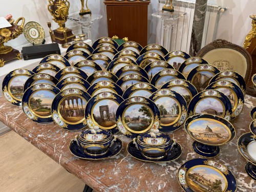 Céramiques, Porcelaines  - Service en porcelaine de Paris – Lahoche, Escalier de Cristal, vers 1850