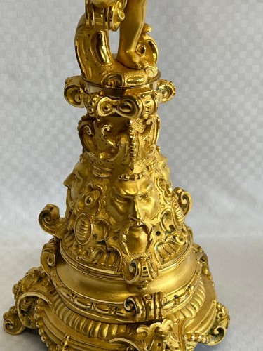 XIXe siècle - Paire de candélabres fin XIXe siècle