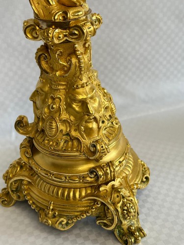Paire de candélabres fin XIXe siècle - Napoléon III