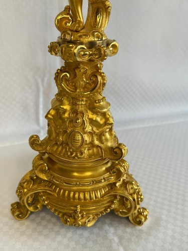 Napoléon III - Paire de candélabres fin XIXe siècle