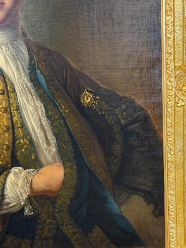 Portrait de gentilhomme vers 1730, école française du XVIIIe siècle - Louis XV