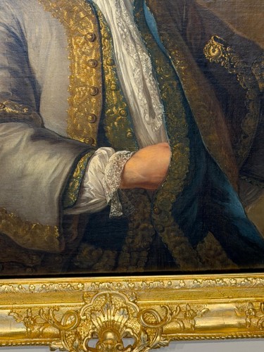 Louis XV - Portrait de gentilhomme vers 1730, école française du XVIIIe siècle