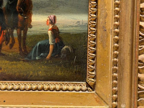 XIXe siècle - Pair de peintures par Jacques François Joseph SWEBACH (1769-1823)