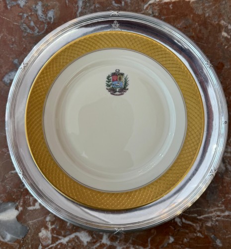 Maison ODIOT et Léonard Vincelet - Ensemble de 18 assiettes en argent massif - Napoléon III