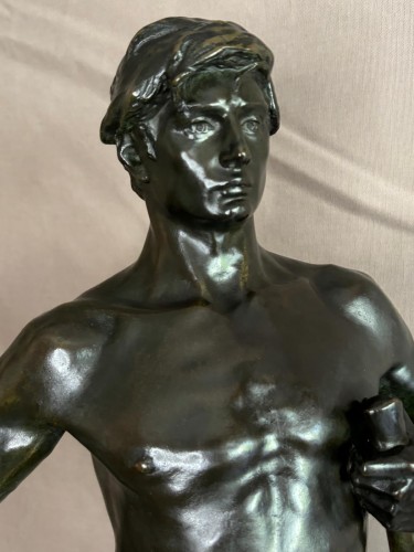 XIXe siècle - Jeune Forgeron, Georges Bareau (1866-1931)