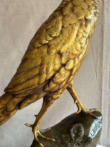 Antiquités - Léon Bureau (1866-1906) Faisan sur un rocher