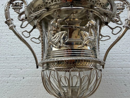 Silver and vermeil preserve dish, Restoration period - Restauration - Charles X
