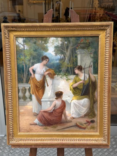 Tableaux et dessins  - Femmes musiciennes, François Lafon (1846–1913)