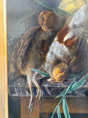 Restauration - Charles X - Paire de natures mortes - Adèle Evrard (1792–1889)