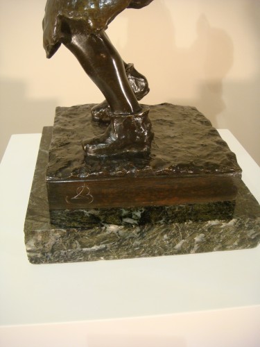 19th century - Bronze by Leonardo Bistolfi (1859-1933)