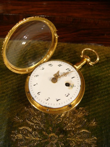 Montre à gousset de Femme en Or émaillée - Époque Louis XVI - Louis XVI