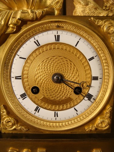 Diane Chasseresse, Pendule en Bronze d’époque Restauration - Restauration - Charles X