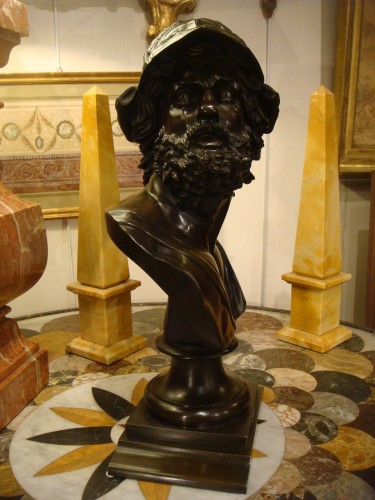 Buste en bronze à l'Antique représentant Ajax - Antiquaires Balzeau & Brion