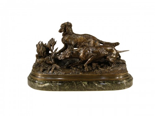 Chiens de Chasse à la perdrix - Pierre Jules Mène ( 1810 – 1879 