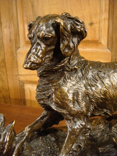 Chiens de Chasse à la perdrix - Pierre Jules Mène ( 1810 – 1879  - Antiquaires Balzeau & Brion