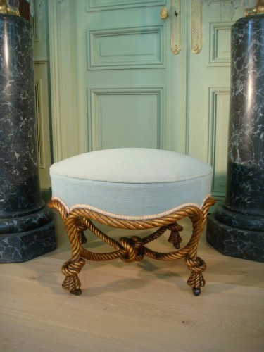 Sièges Chaise - Tabouret rond de salon fin 19e