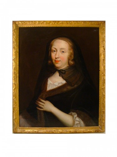 Portrait fin XVIIe siècle représentant Anne d'Autriche