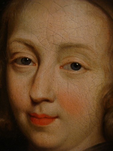 XVIIe siècle - Portrait fin XVIIe siècle représentant Anne d'Autriche
