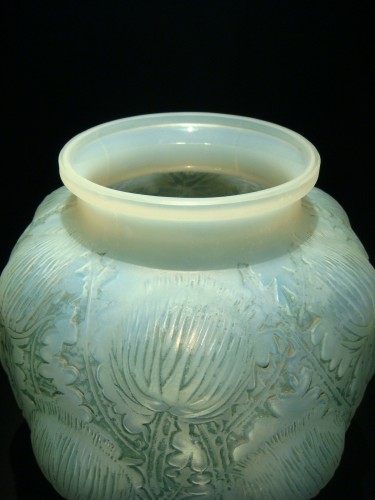 Lalique - Vase » Domremy » aux chardons - Antiquaires Balzeau & Brion