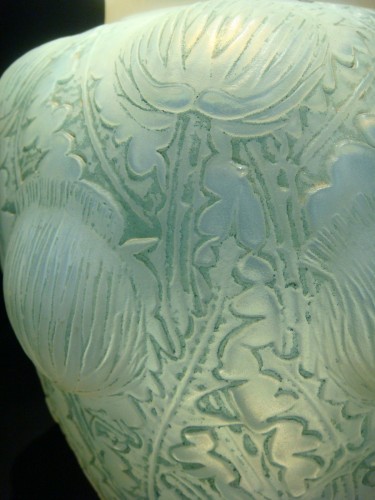 Lalique - Vase » Domremy » aux chardons - Art Déco