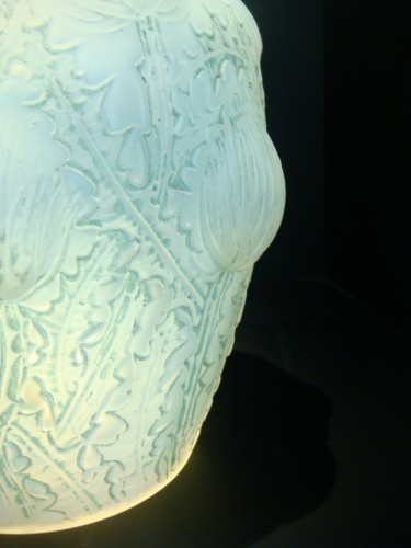 Art Déco - Lalique - Vase » Domremy » aux chardons