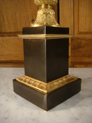 Antiquités - Lampe de bureau en bronze