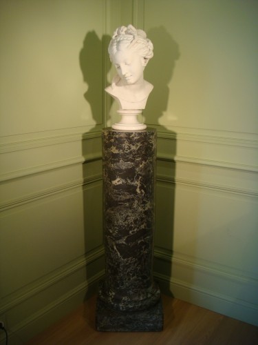 Buste en marbre , 1ere moitié du XIXe Siècle - Sculpture Style Restauration - Charles X