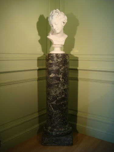 Sculpture Sculpture en Marbre - Buste en marbre , 1ere moitié du XIXe Siècle