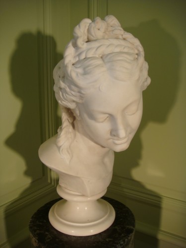 XIXe siècle - Buste en marbre , 1ere moitié du XIXe Siècle