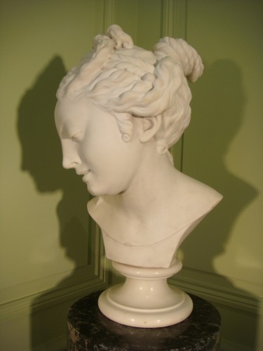 Buste en marbre , 1ere moitié du XIXe Siècle - Restauration - Charles X